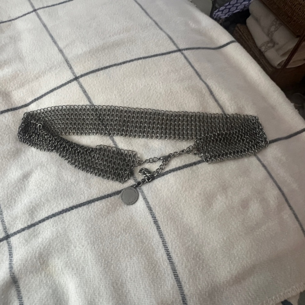 Stella McCartney Silver Braided Belt